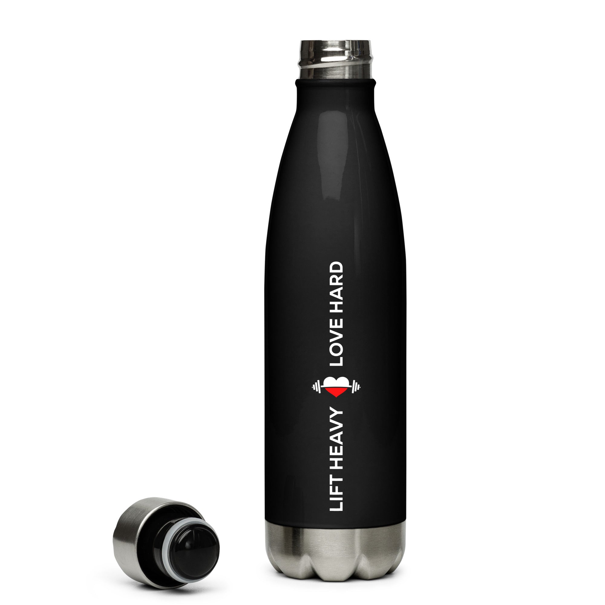 Lift Heavy Love Hard Stainless-Steel Water Bottle