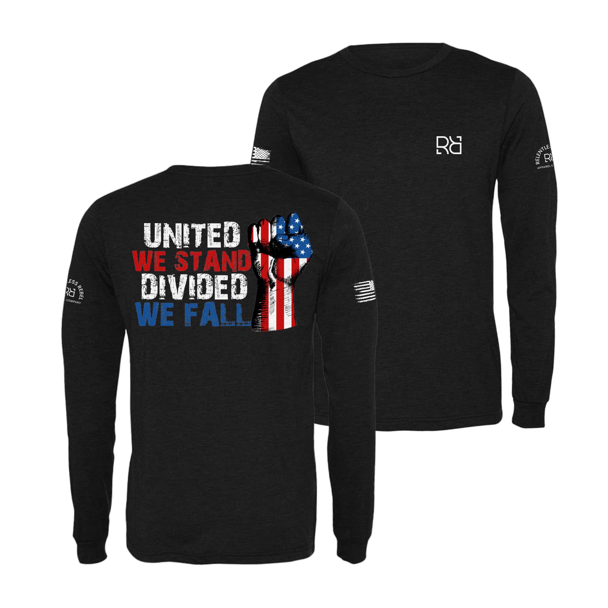 United We Stand Divided We Fall Men's Triblend Long Sleeve