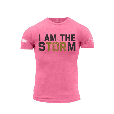 Charity Pink Men's I Am The Storm Front Design Tee