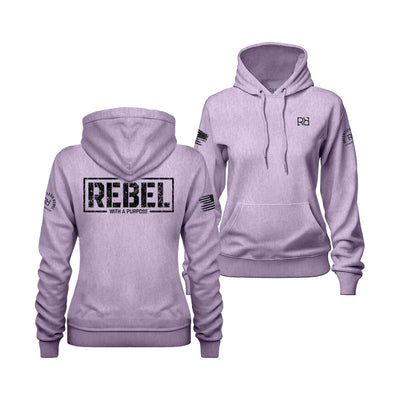 Lilac Women's Rebel With A Purpose Back Design Hoodie