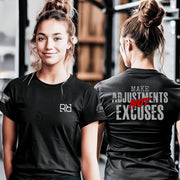 Make Adjustments Not Excuses | 3 | Premium Women's Tee