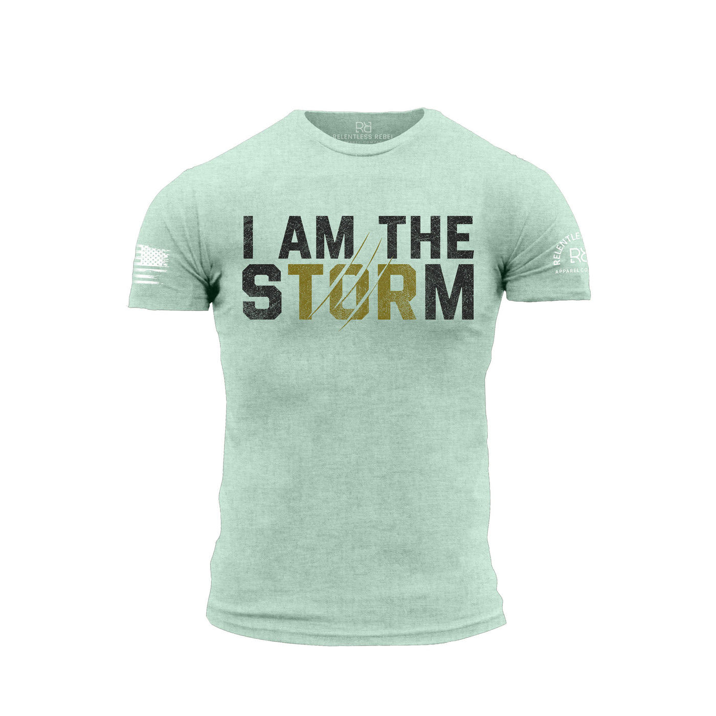Mint Men's I Am The Storm Front Design Tee