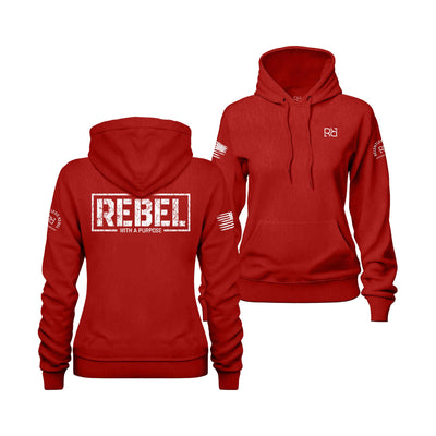 Rebel Red Women's Rebel With A Purpose Back Design Hoodie