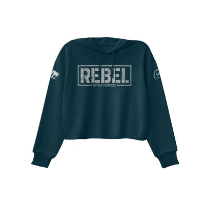 Atlantic Women's Rebel With A Purpose Front Design Cropped Hoodie