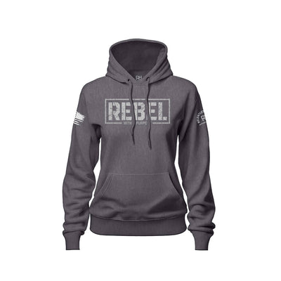 Charcoal Heather Women's Rebel With A Purpose Front Design Hoodie