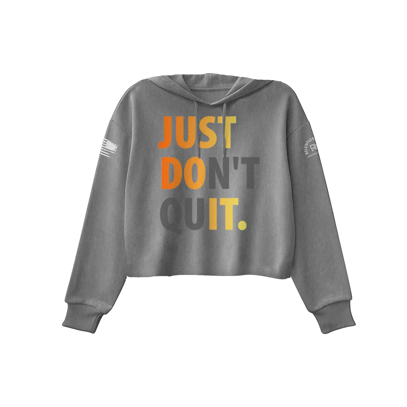 Just Don't Quit | Front | Women's Cropped Hoodie