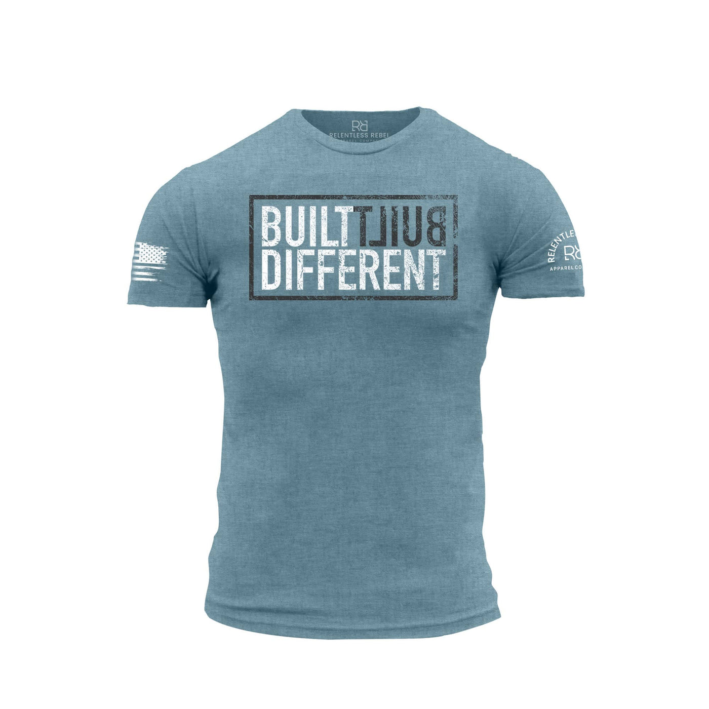 Built Different Deep Teal front design t-shirt