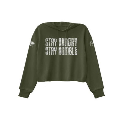 Stay Hungry Stay Humble | Front | Women's Cropped Hoodie