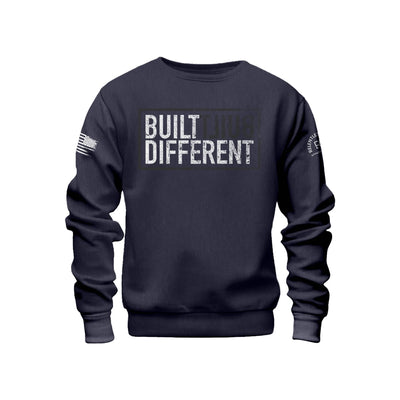 Built Different Navy Crew Neck Sweatshirt