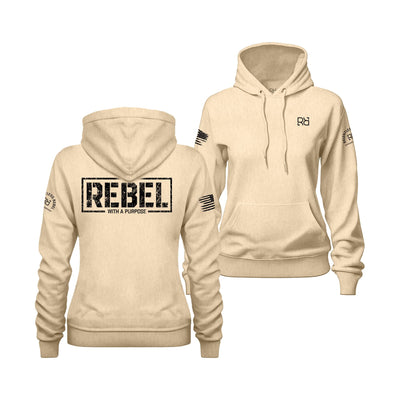 Sandshell Women's Rebel With A Purpose Back Design Hoodie