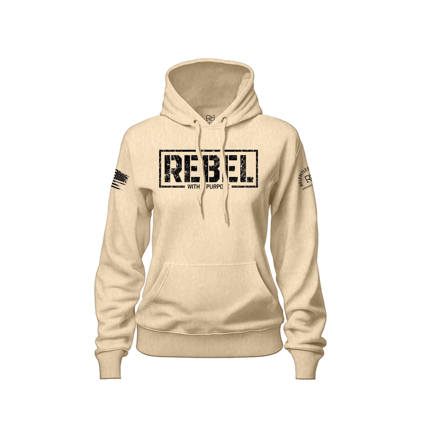 Sandshell Women's Rebel With A Purpose Front Design Hoodie