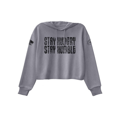 Stay Hungry Stay Humble | Front | Women's Cropped Hoodie