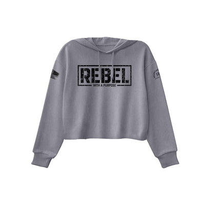 Storm Women's Rebel With A Purpose Front Design Cropped Hoodie