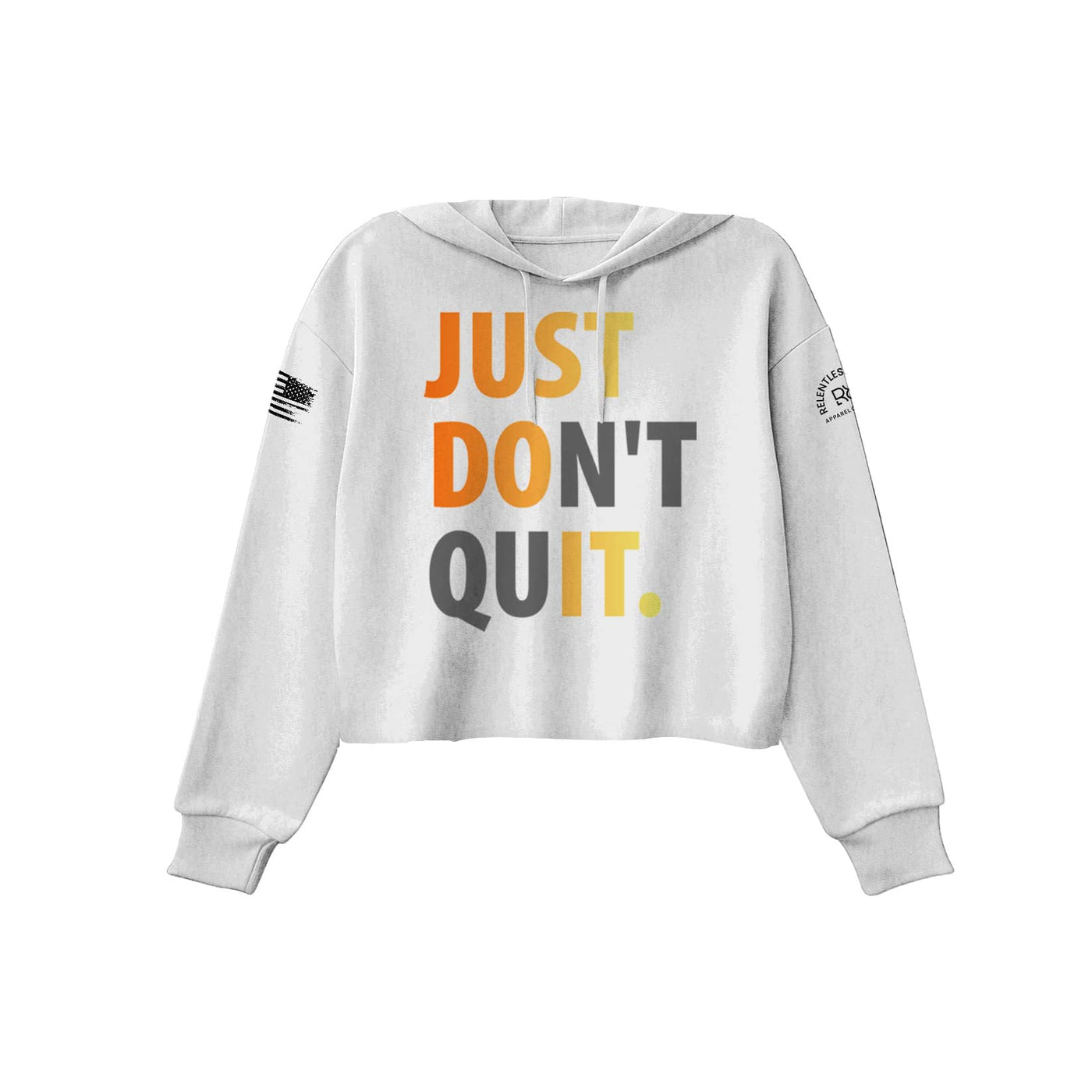 Just Don't Quit | Front | Women's Cropped Hoodie