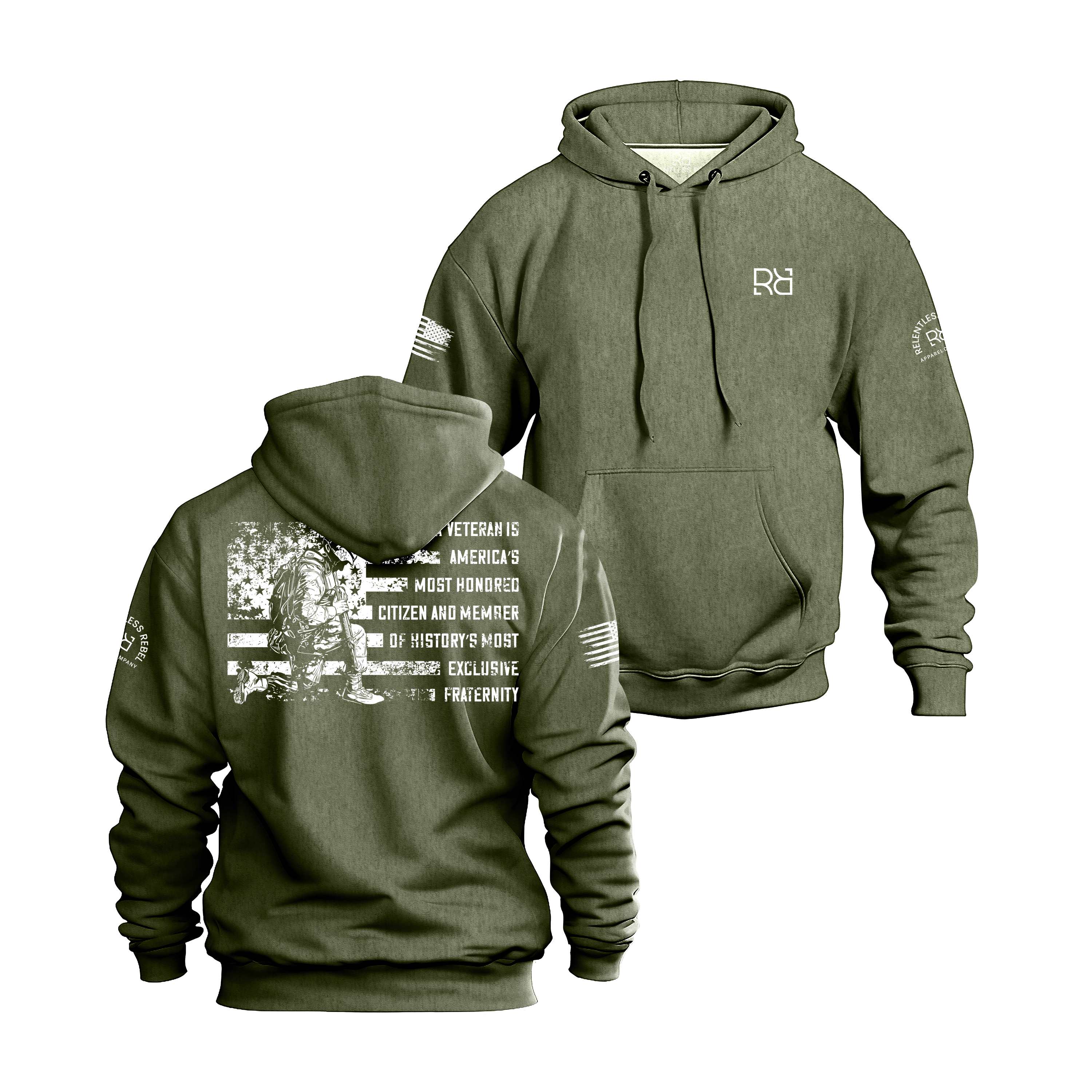 Rifle Verde Cotton Men Hoodie