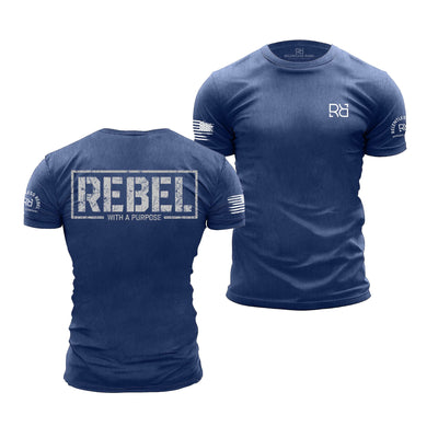 Rebel Blue Men's Rebel With A Purpose Back Design Tee