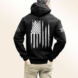 Rebel Patriot Flag | W | Vertical | Men's Hoodie