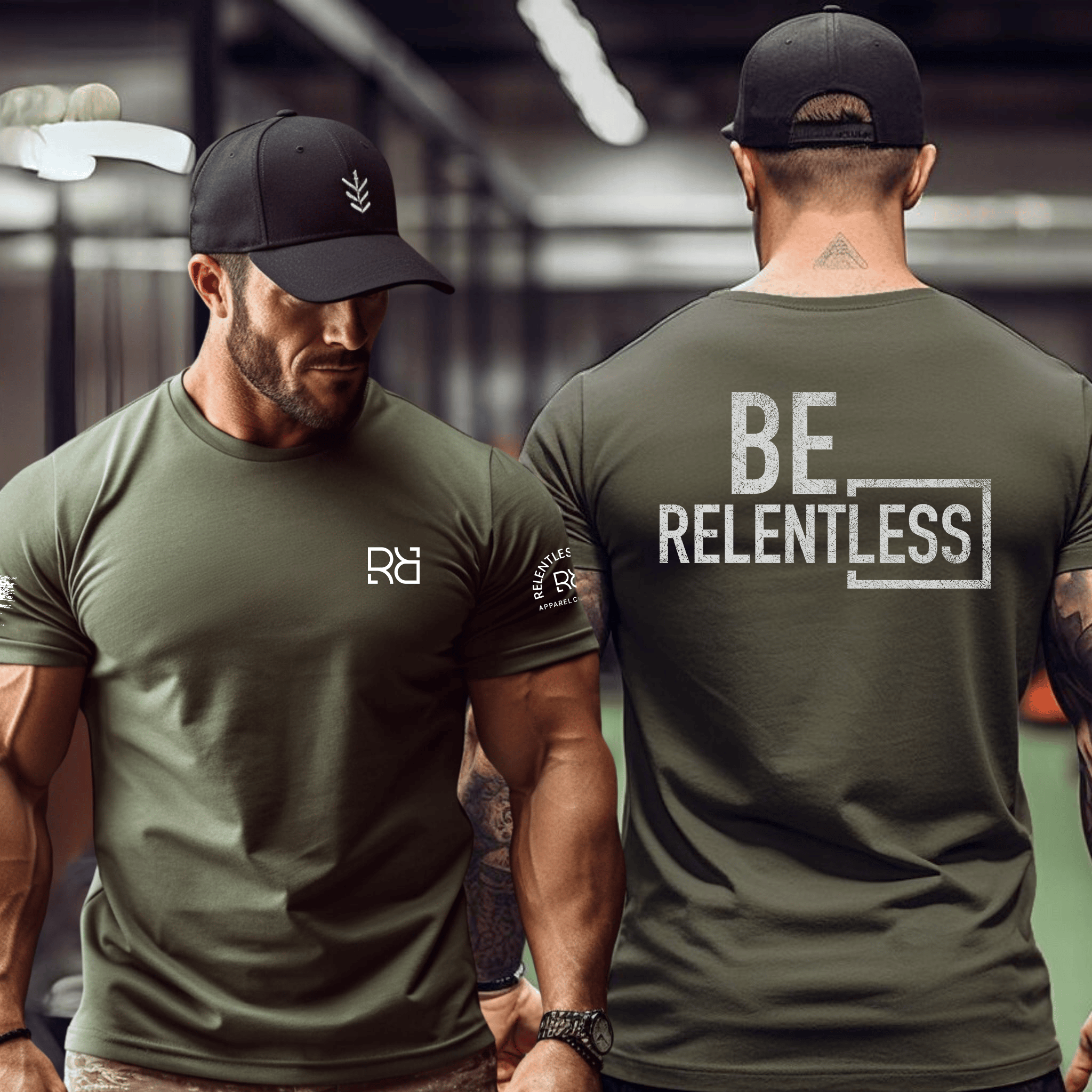 Relentless Rebel's Built Different back design t-shirt