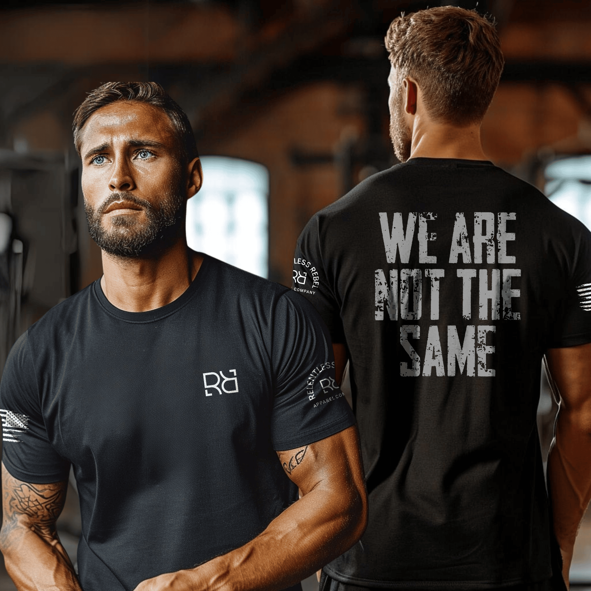 Collection showing Relentless Rebel t-shirt designs