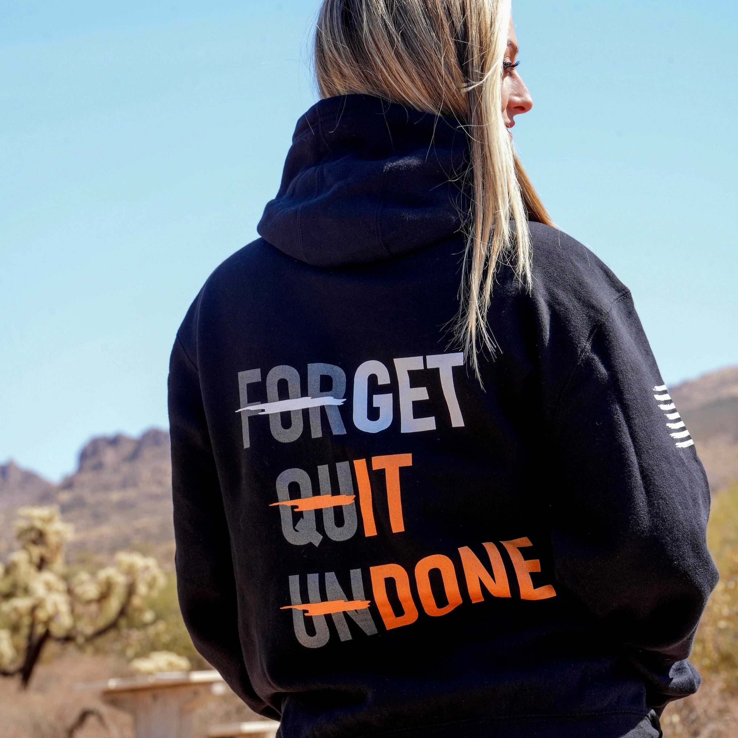 Women's Lift Heavy Love Hard Black hoodie