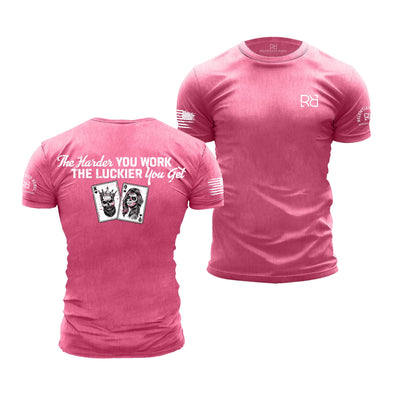 Charity Pink Men's The Harder You Work Back Design Tee