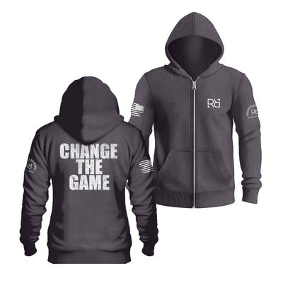 Charcoal Heather Change The Game Zip Up Hoodie