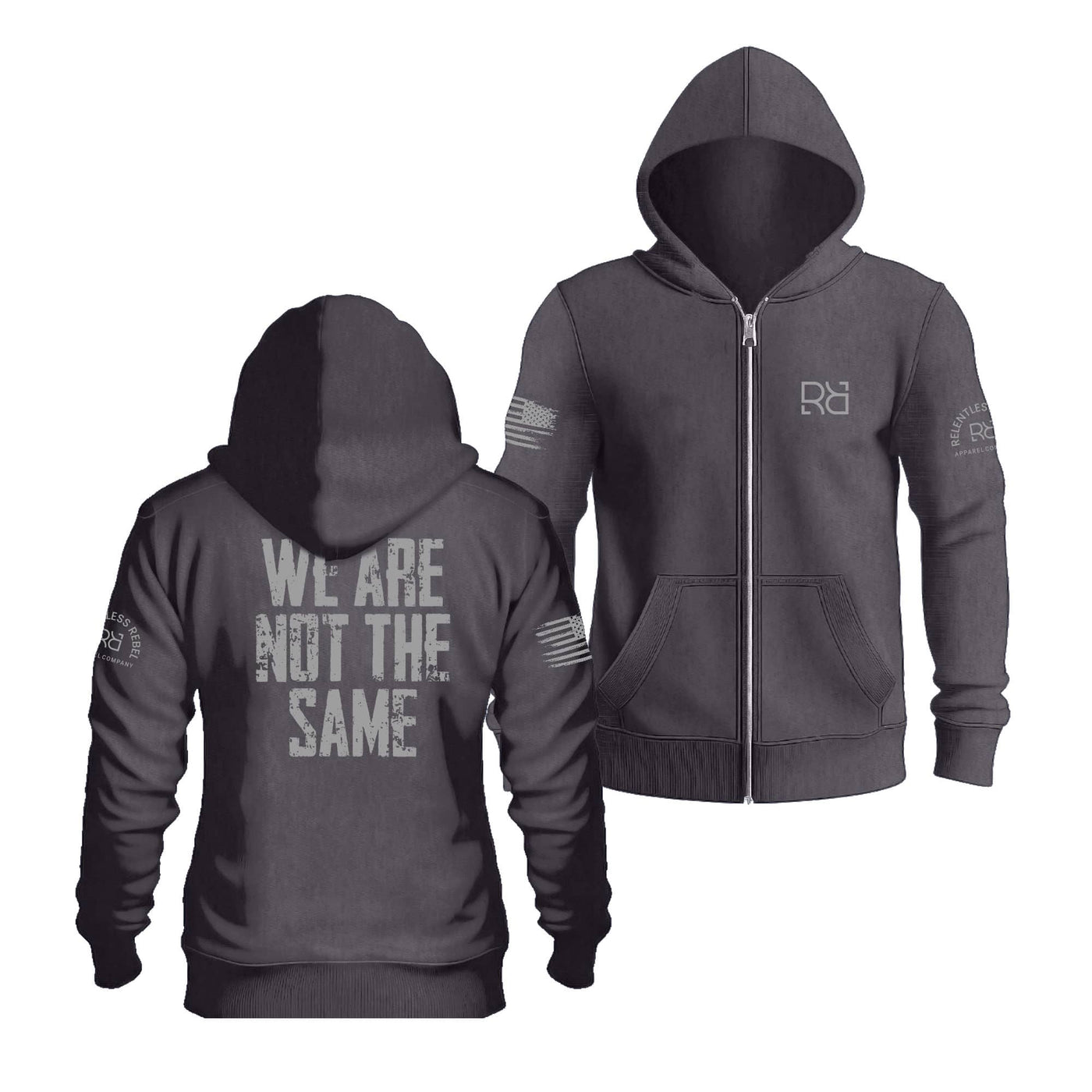 Charcoal Heather We are Not the Same | Men's Lightweight Zip Hoodie