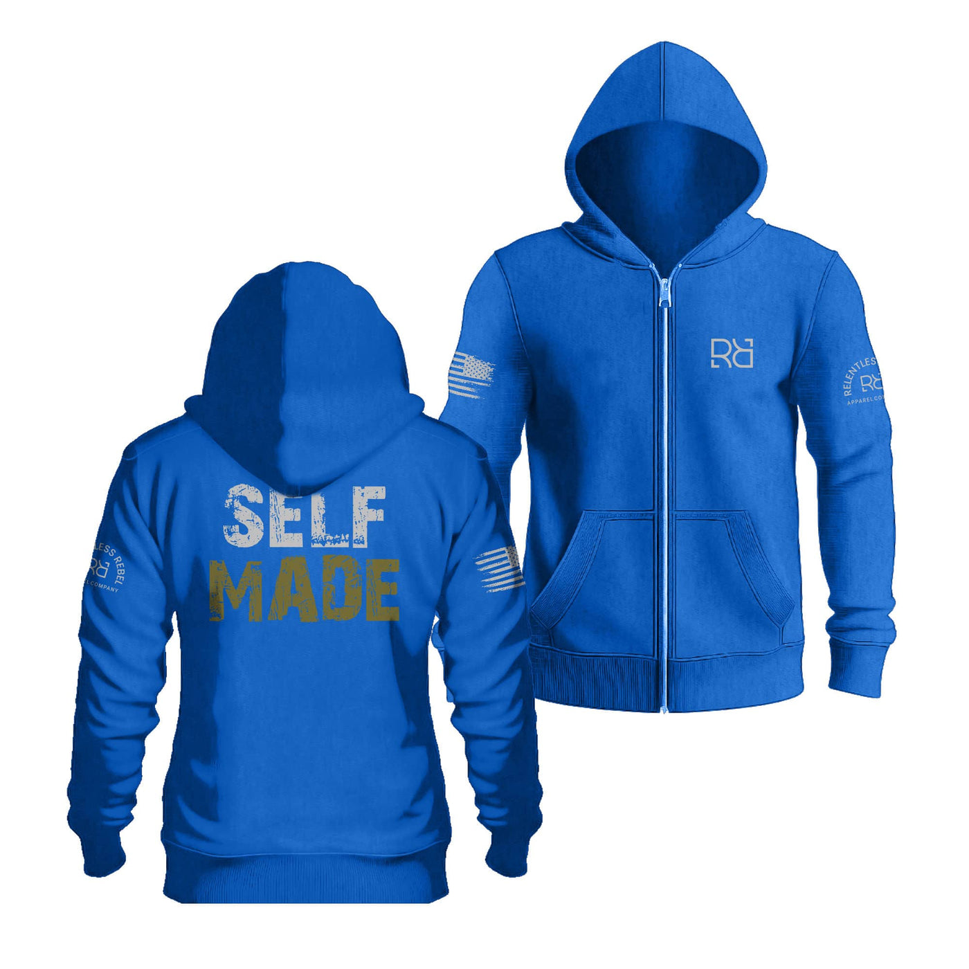 True Royal Self Made | Men's Lightweight Zip Hoodie