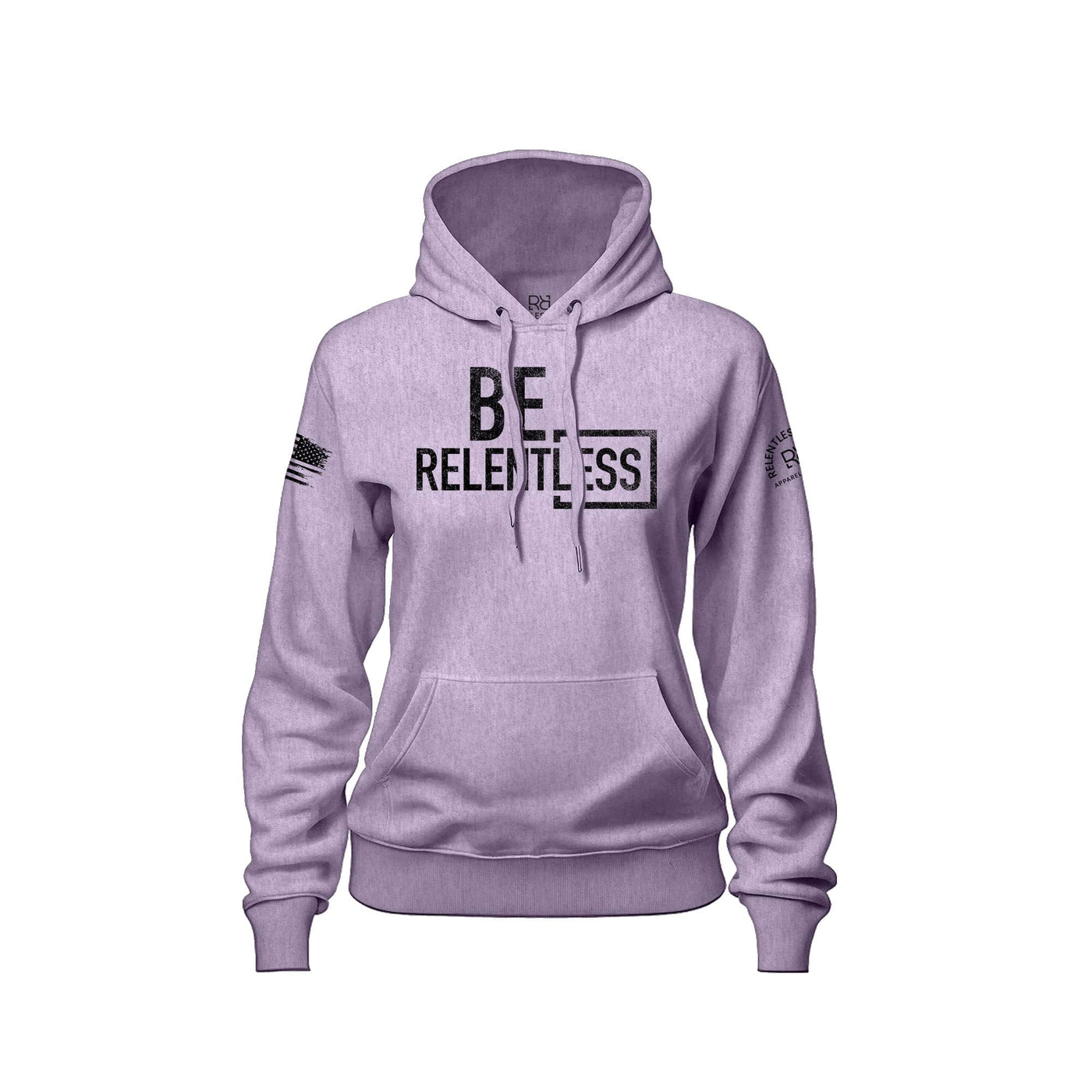 Lilac Women's Be Relentless Front Design Hoodie