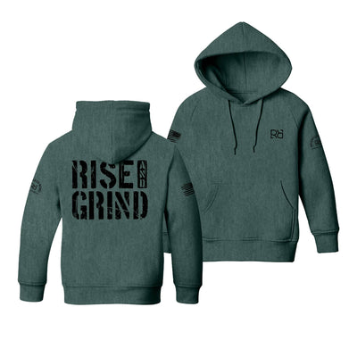 Alpine Green Rise and Grind Youth Hoodie