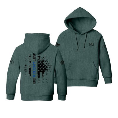 Alpine Green Be Relentless Law Enforcement Edition Youth Hoodie