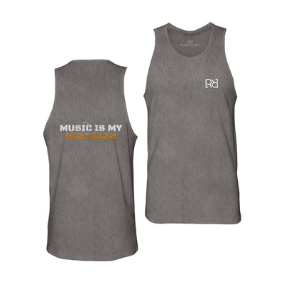 Asphalt Men's Music Is My Mistress Back Design Tank