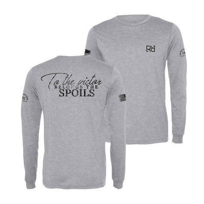 Athletic Grey To The Victor Belongs the Spoils Men's Long Sleeve