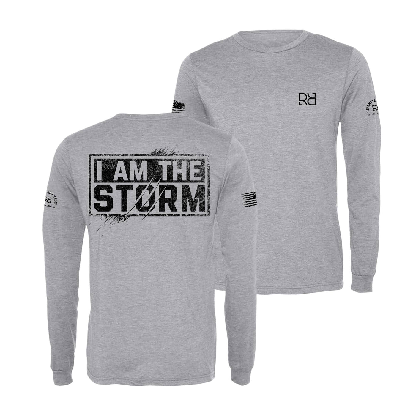 Athletic Grey I Am The Storm Long Sleeve Shirt