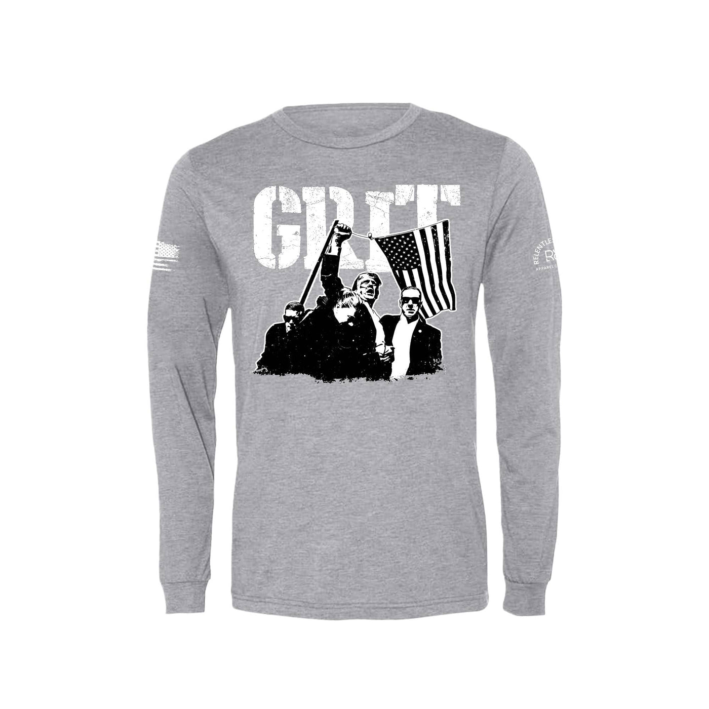 Athletic Grey GRIT DJT Men's Long Sleeve