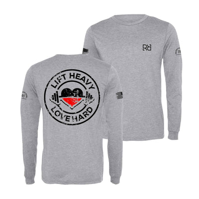 Athletic Grey Lift Heavy Love Hard Long Sleeve Shirt