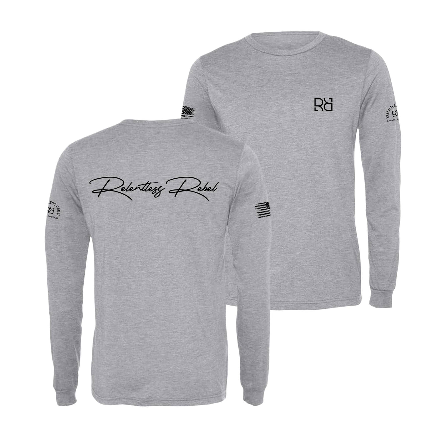 Athletic Grey Relentless Rebel Men's Long Sleeve