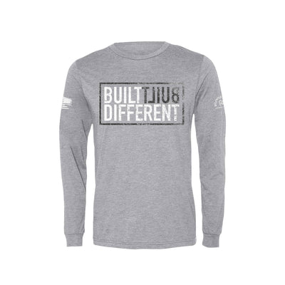 Athletic Grey Built Different Men's Long Sleeve