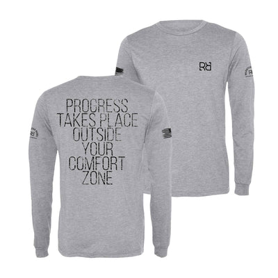 Athletic Grey Progress Takes Place... Men's Long Sleeve