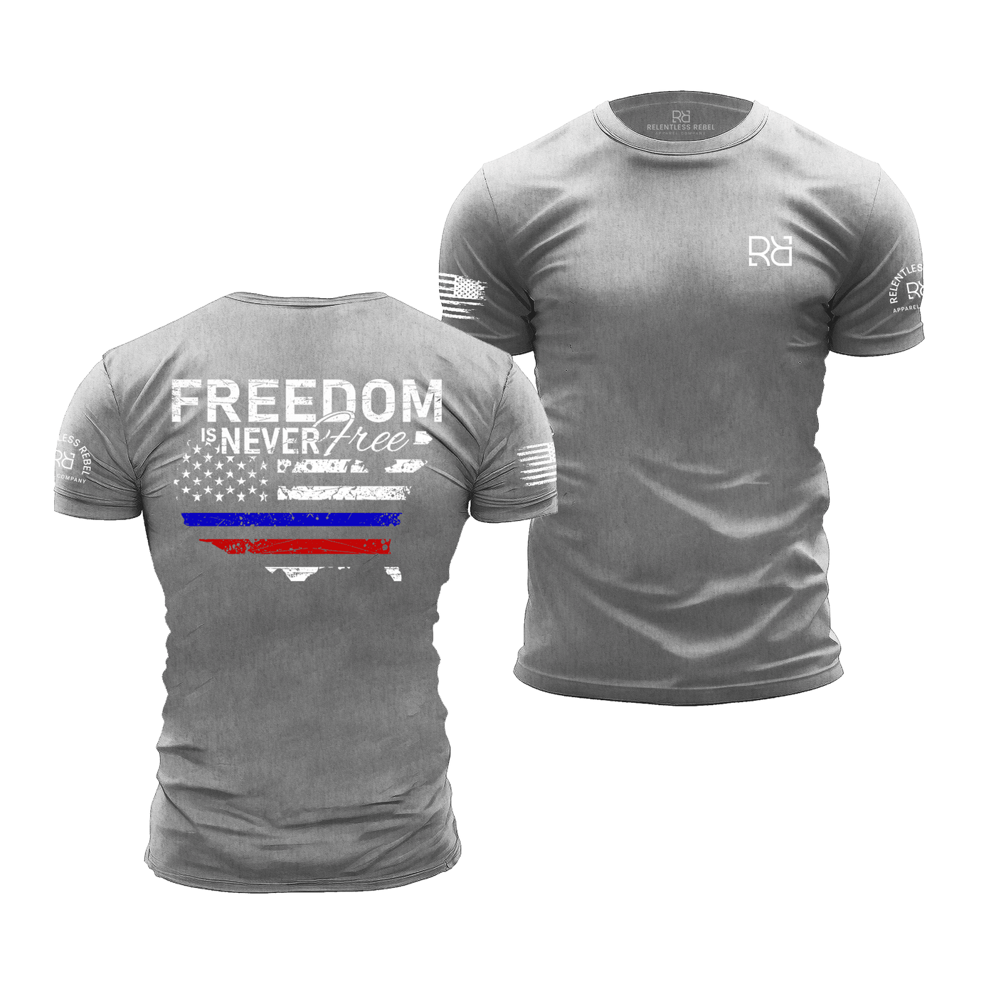 Freedom is Never Free Athletic Heather Men's Tee