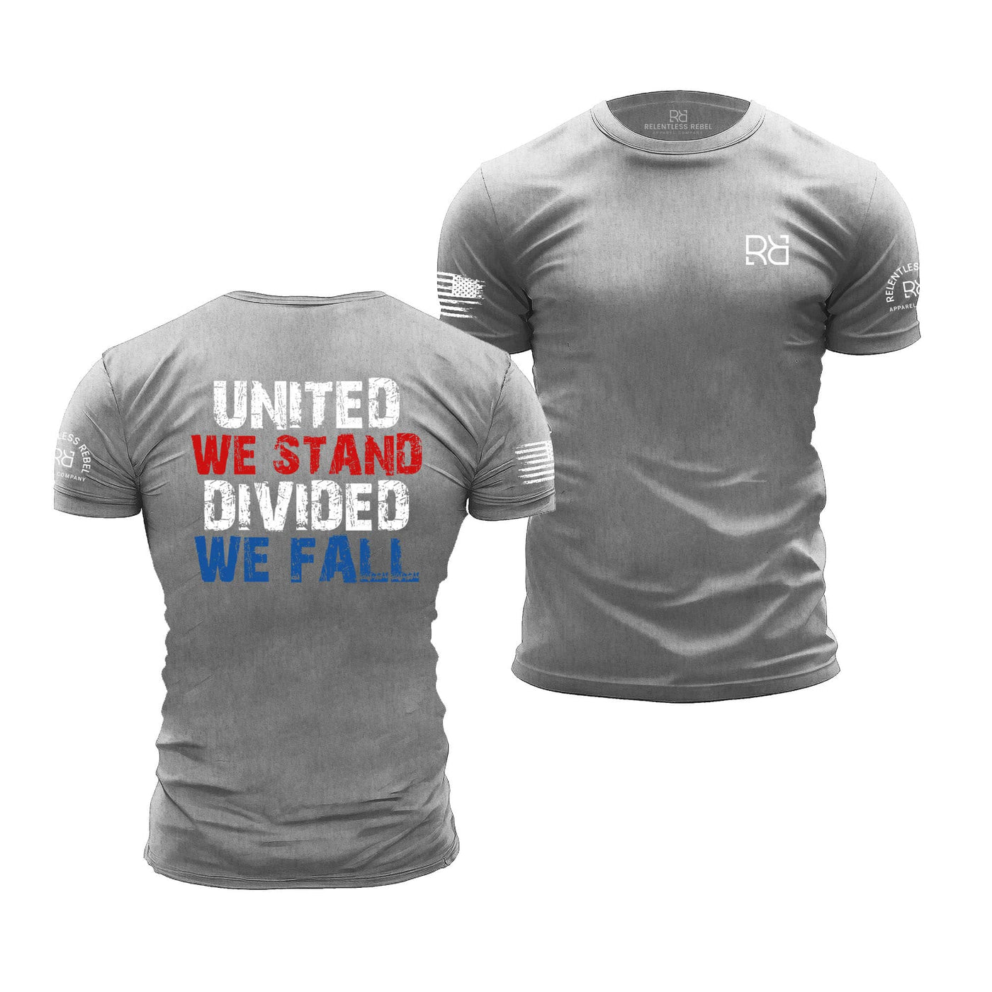 Athletic Heather United We Stand Divided We Fall | Premium Men's Tee