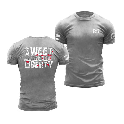 Athletic Heather Sweet Land of Liberty - Premium Men's Tee