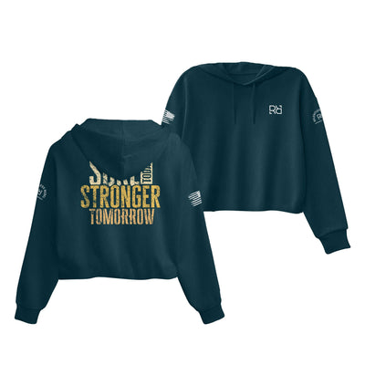 Atlantic Sore Today Stronger Tomorrow Women's Cropped Hoodie