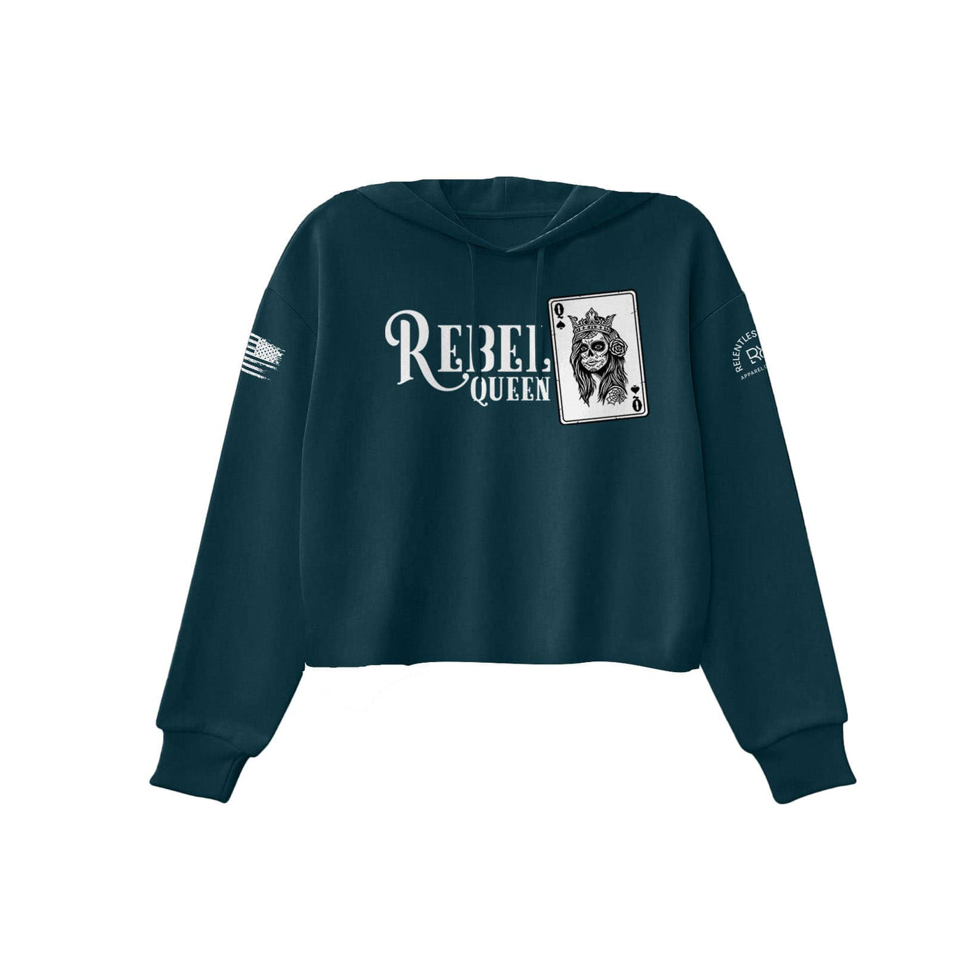 Atlantic Rebel Queen Women's Cropped Hoodie