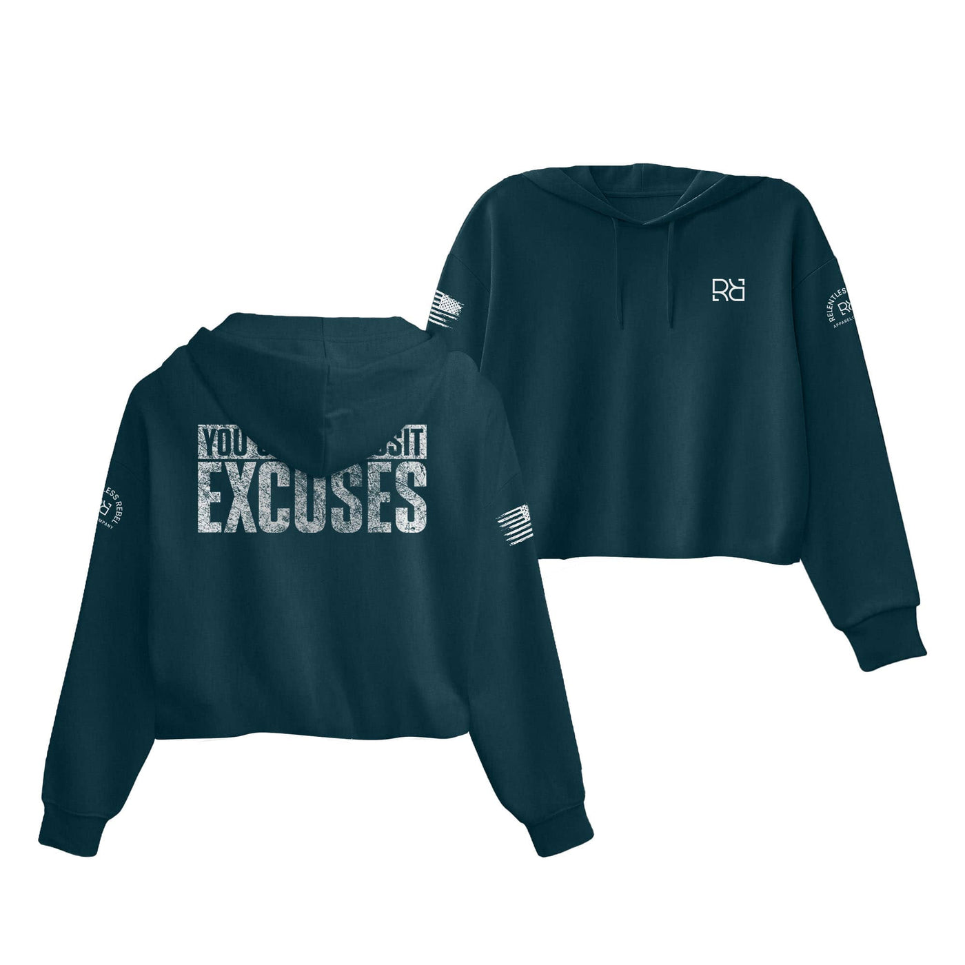 Atlantic You Can't Deposit Excuses Women's Cropped Hoodie