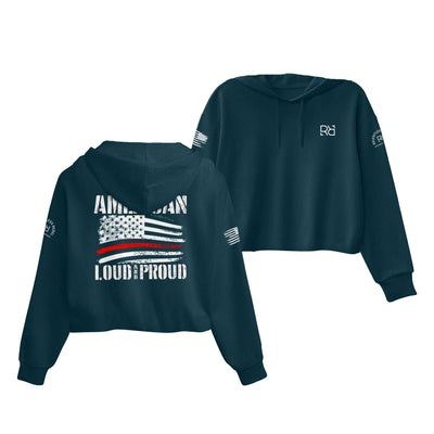 Atlantic American Loud and Proud Women's Cropped Hoodie