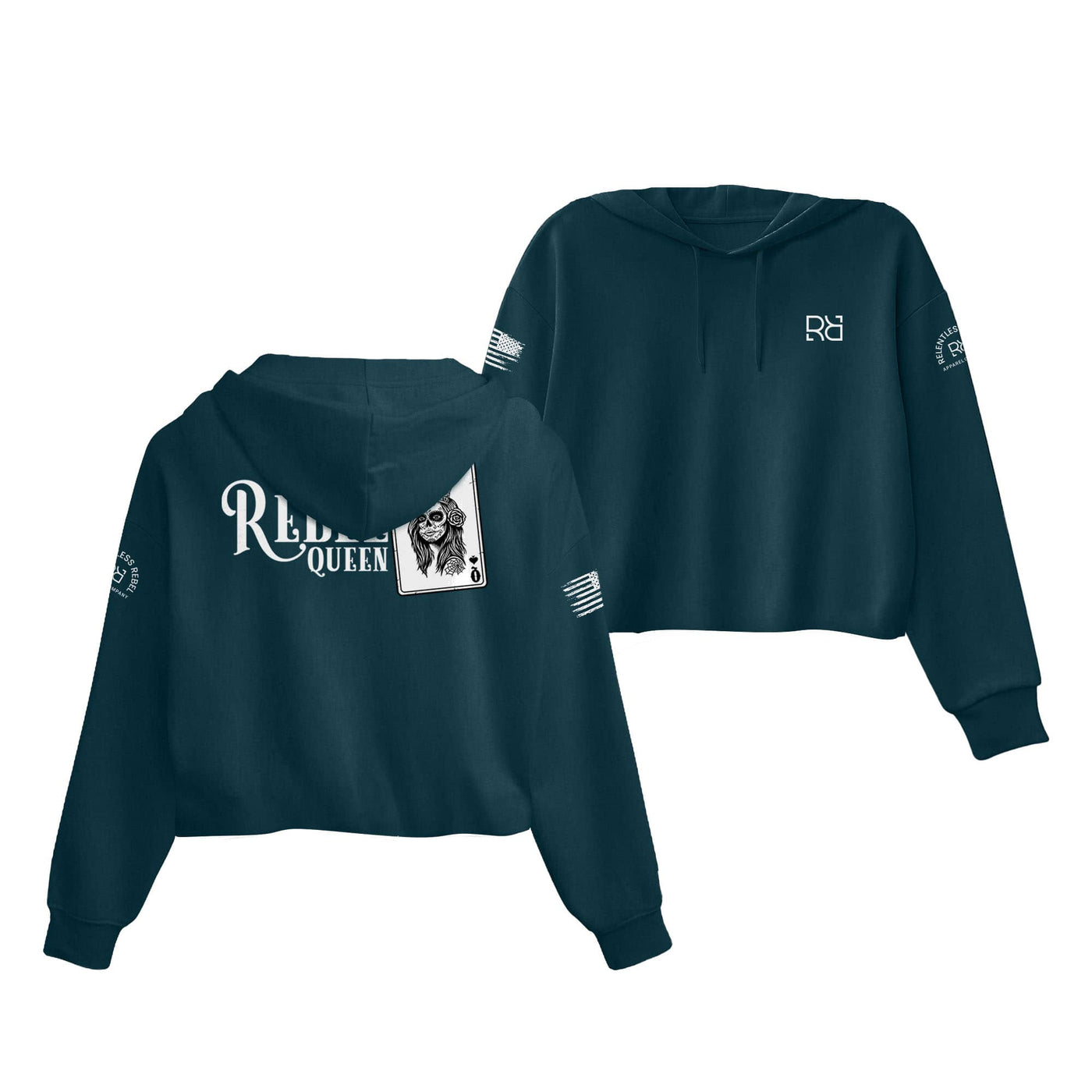 Atlantic Rebel Queen Women's Cropped Hoodie