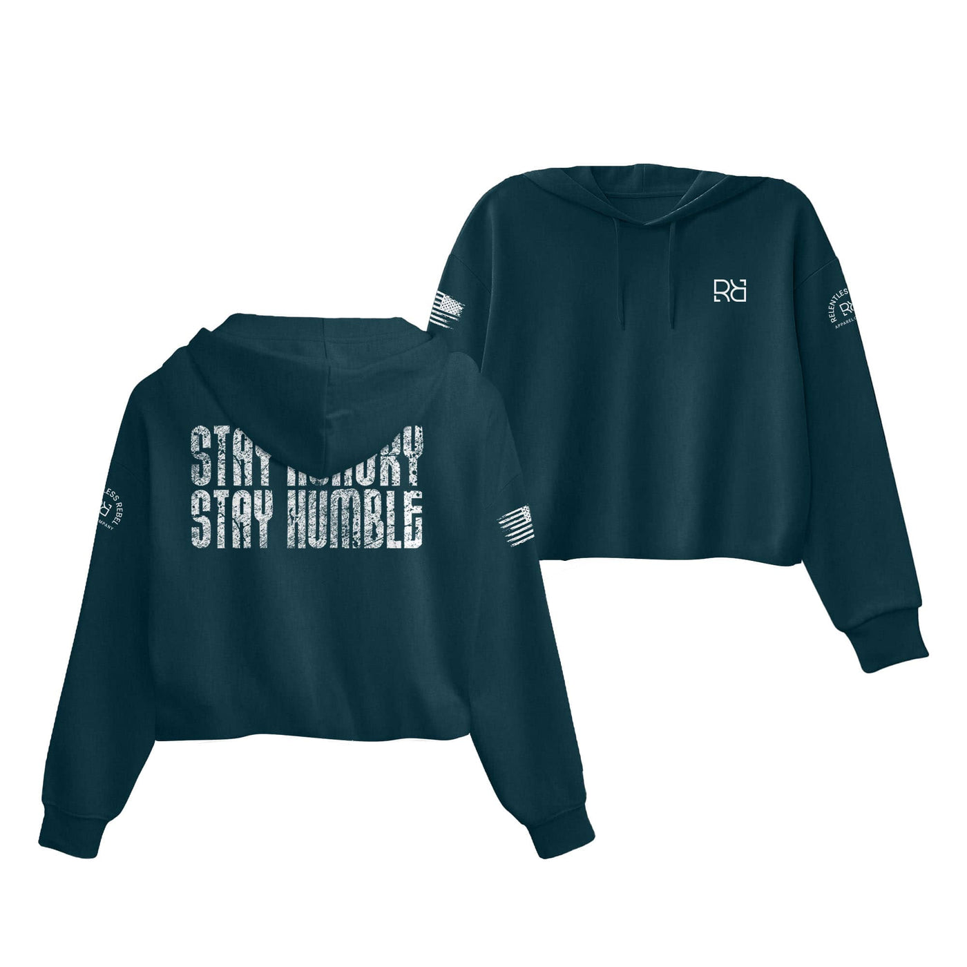 Atlantic Stay Hungry Stay Humble Women's Cropped Hoodie