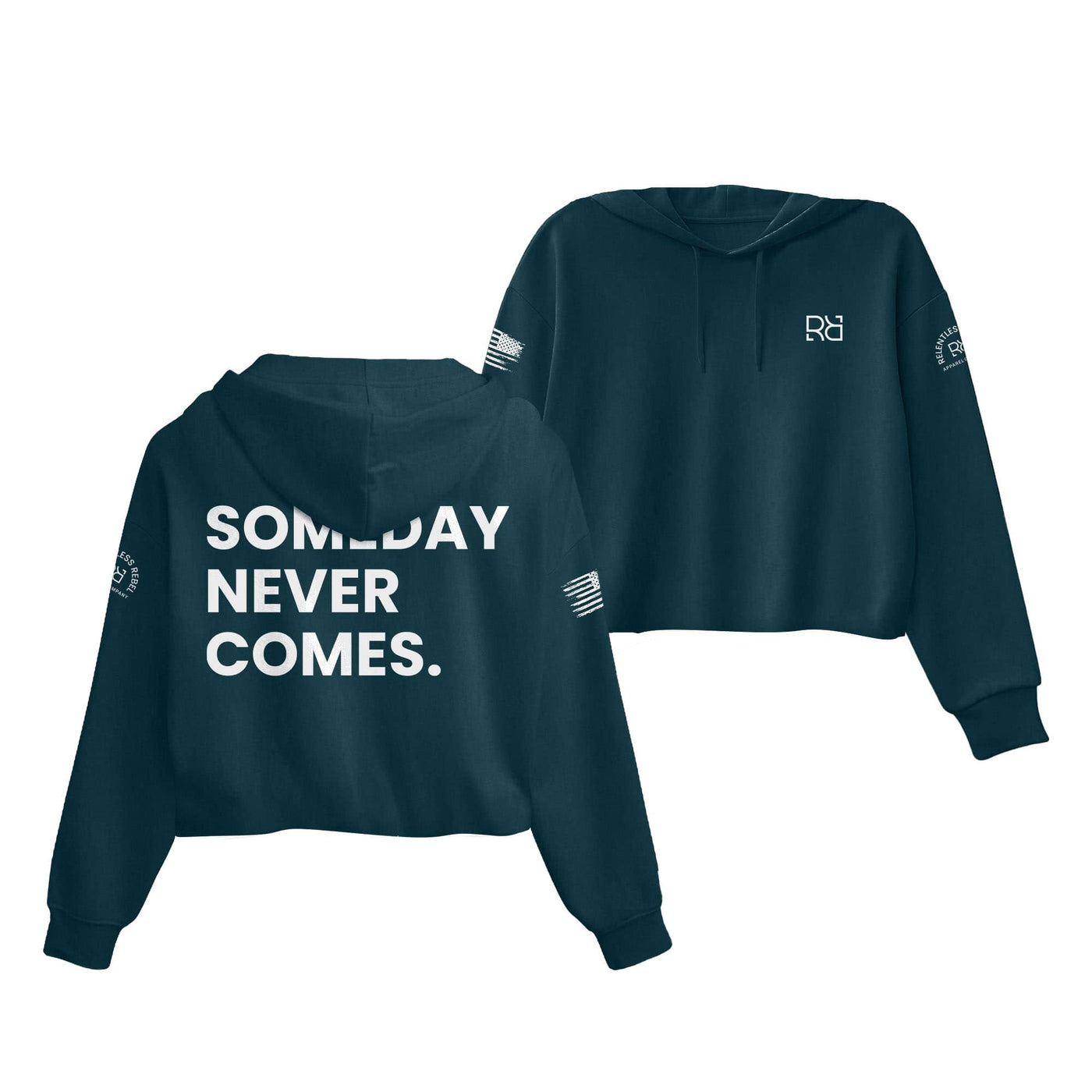 Atlantic Someday Never Comes Cropped Hoodie