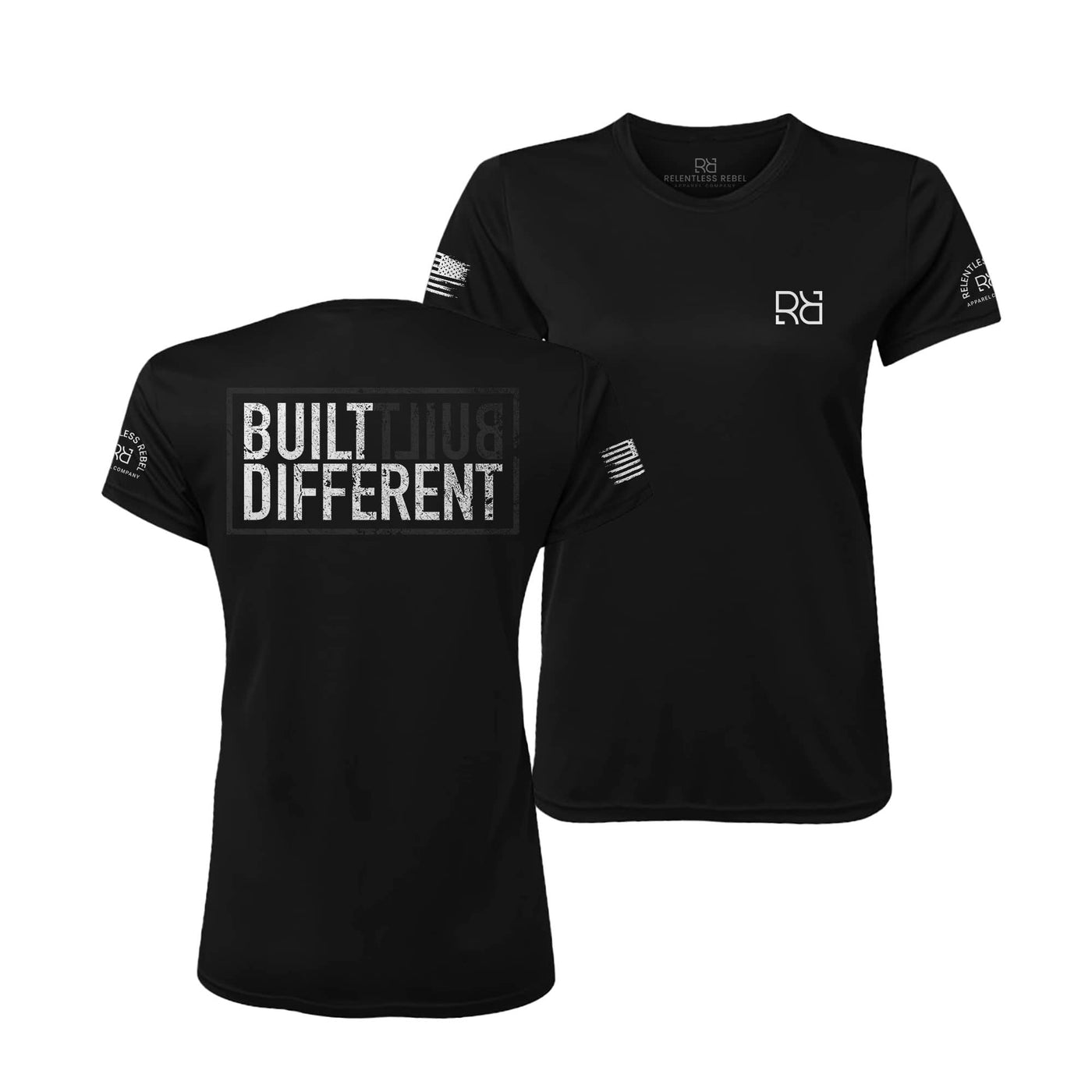 Built Different Black Women's Dry Fit Tee